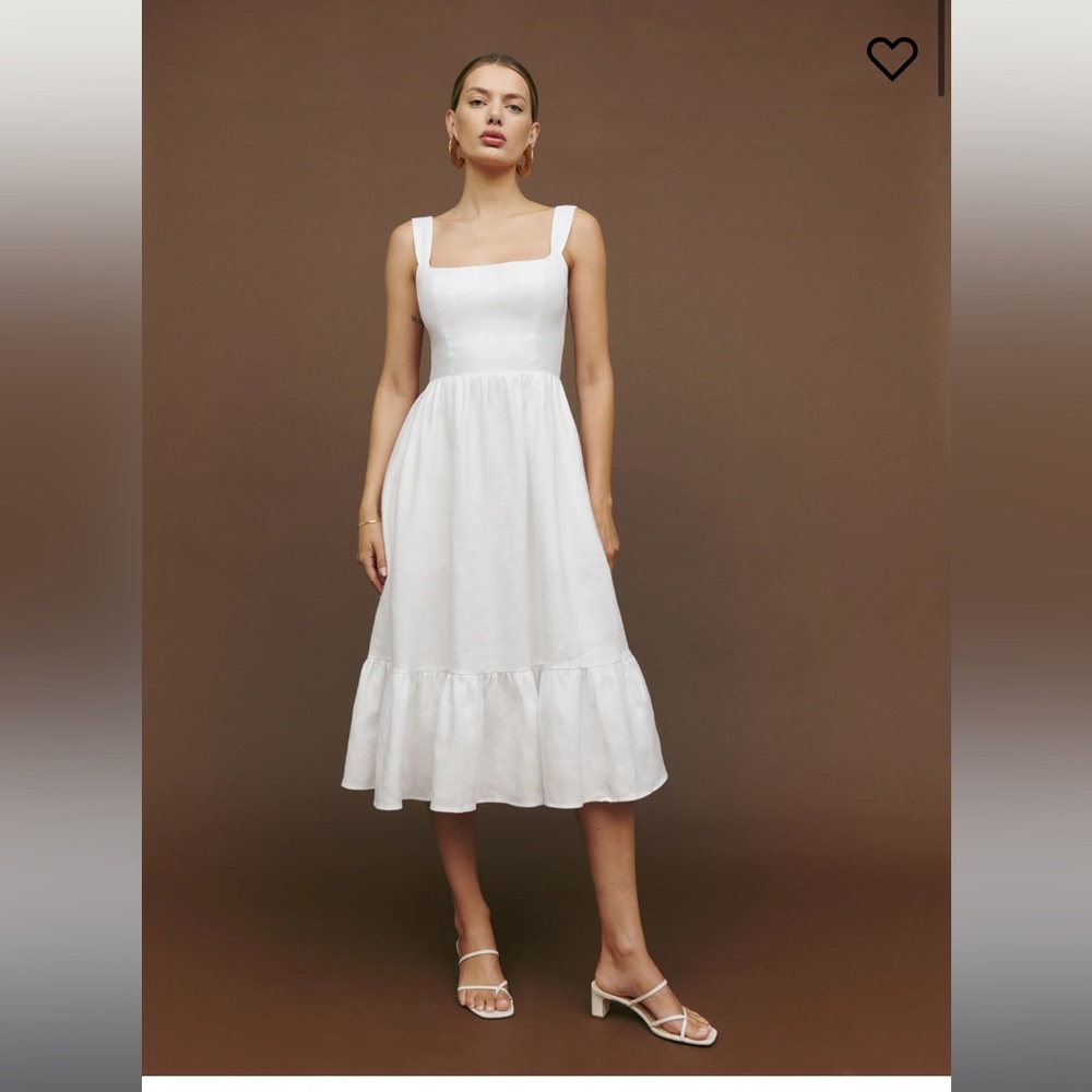 Reformation Buccatini Linen Dress